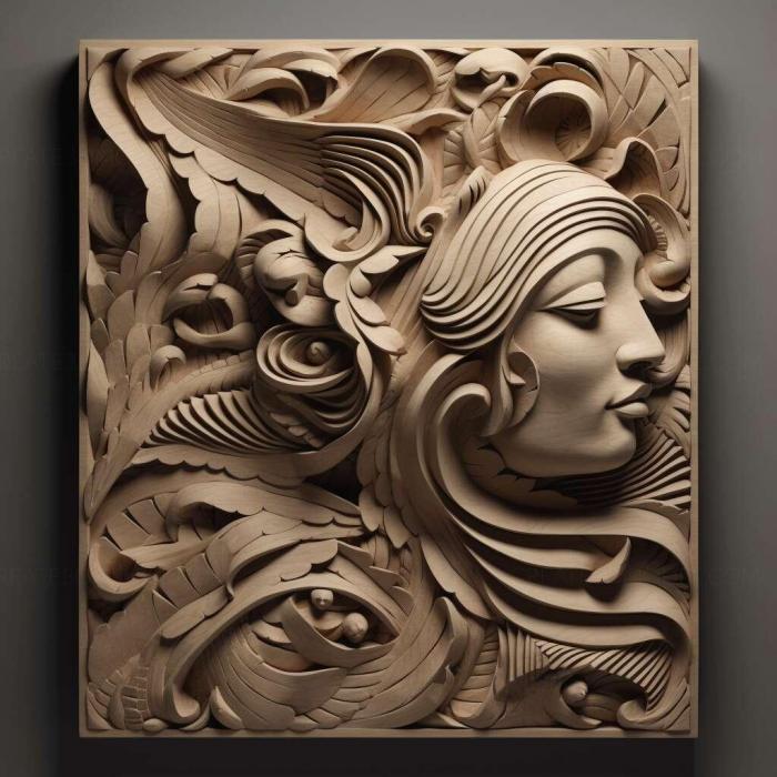 نموذج ثلاثي الأبعاد لآلة CNC 3D Art 